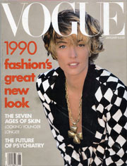 1990 Fashion: Vogue Magazine Cover 1990时尚:时尚杂志封面