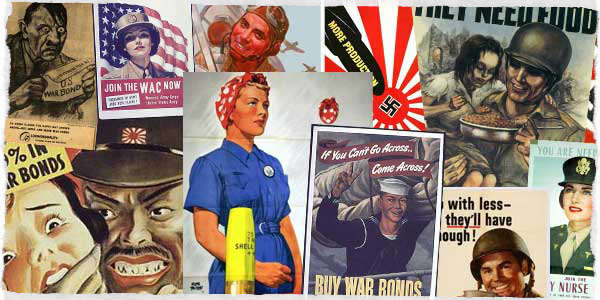 二战拼贴画海报