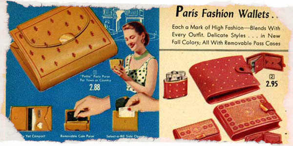 20世纪50年代的钱包